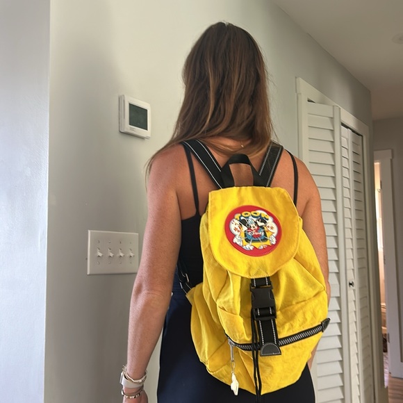 Vintage Disney Toon Toown   Mickey Mouse yellow nylon  Backpack, 90’s, vintage - Picture 13 of 13